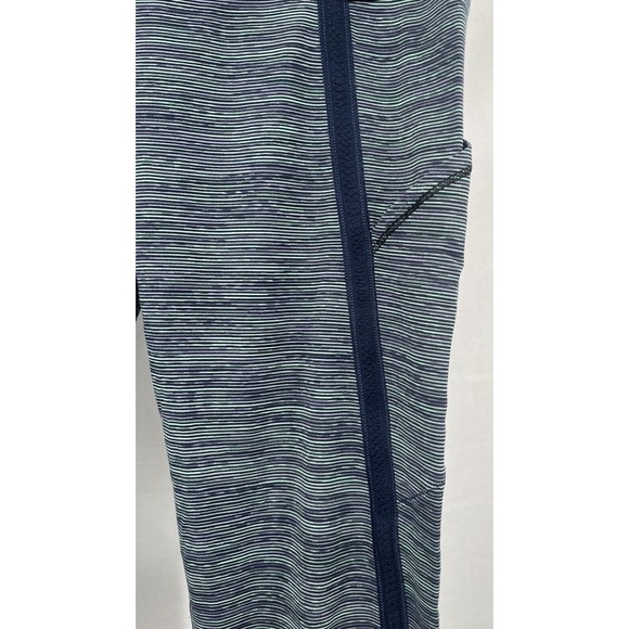 Lululemon Can’t Stop Crop Green Bean Idlewell Leggings Size 8 Zip Waist Pocket - Picture 5 of 6